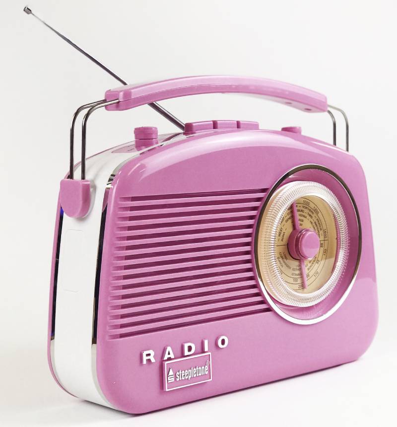 retro-styled-pink-radio