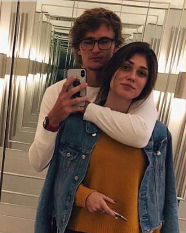 Alexander Zverev with his ex-girlfriend Olga Sharypova