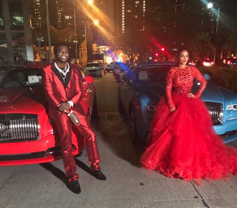 Gucci Mane and Keyshia Ka'Oir with their Rolls-Royce Wraith's