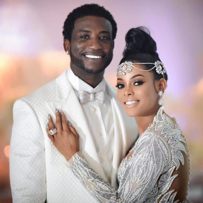 Gucci Mane and Keyshia Ka'Oir at their wedding