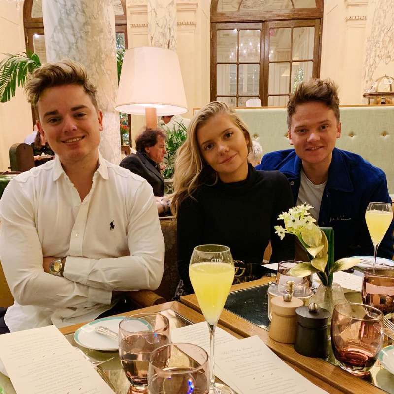 Jack Maynard with his sister Anna and brother Conor