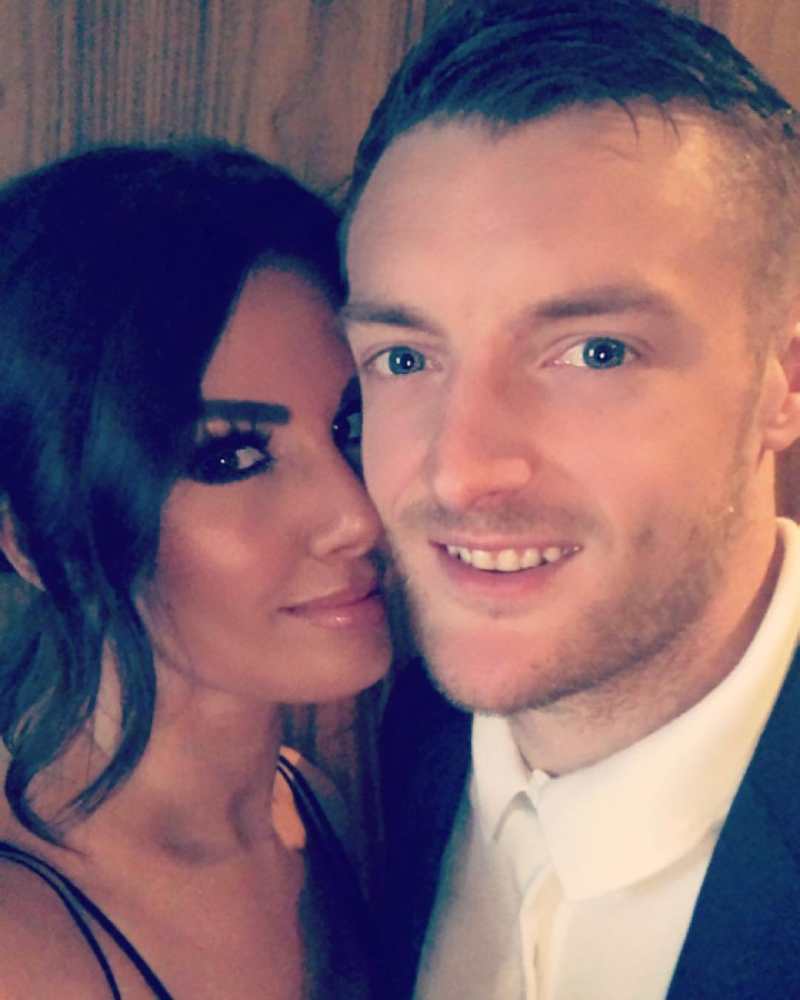 Jamie Vardy with his wife Rebekah 'Becky' Vardy