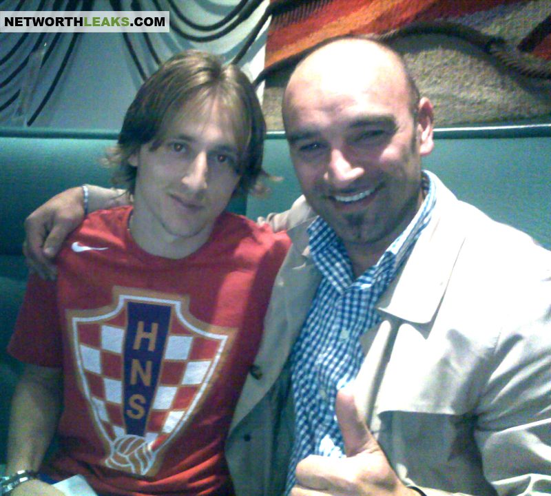 Luka Modric with Mirsad Keric (football player consultant)