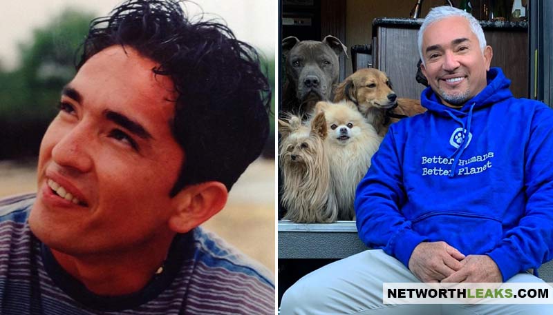 Cesar Millan's then and now photos (Cesar Millan when he was young and now)