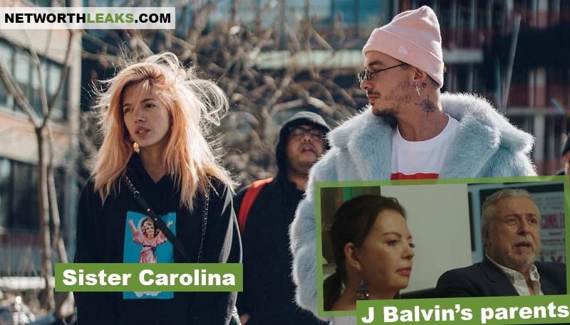 J Balvin's sister Carolina and parents