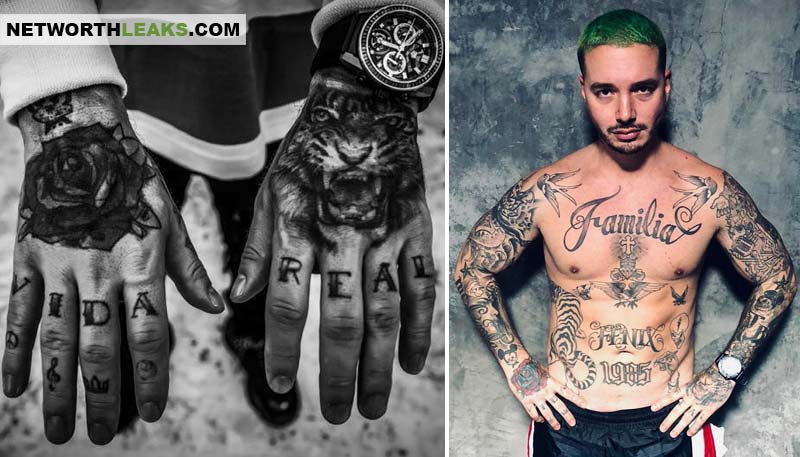 J Balvin's tattoos