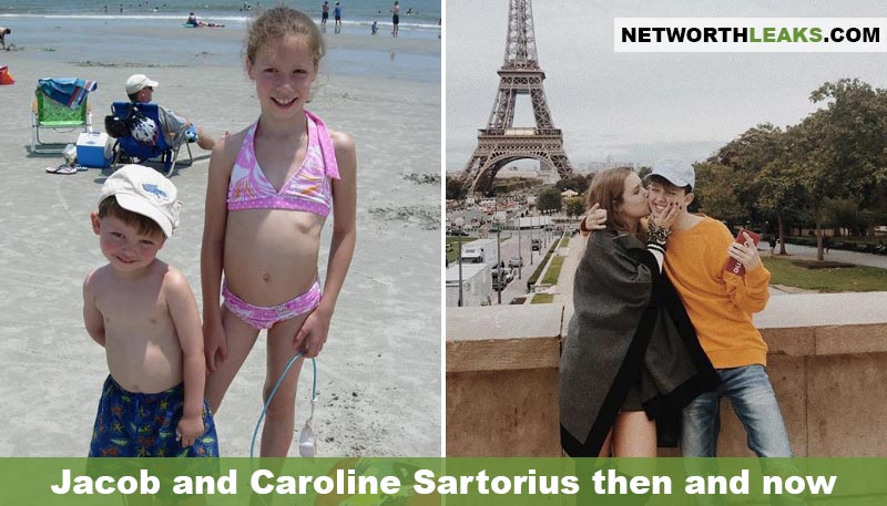 Jacob and Caroline Sartorius then and now: As little kids and as teenagers
