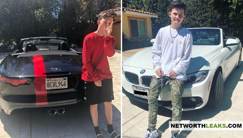 Jacob Sartorius cars: Jaguar and BMW