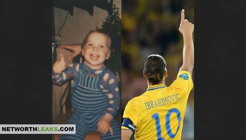 Then and now: Zlatan Ibrahimovic as a baby