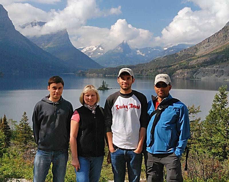 Jawed Karim with his family: Father, mother and brother