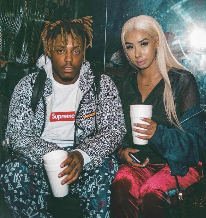 Juice WRLD with his girlfriend Ally Lotti