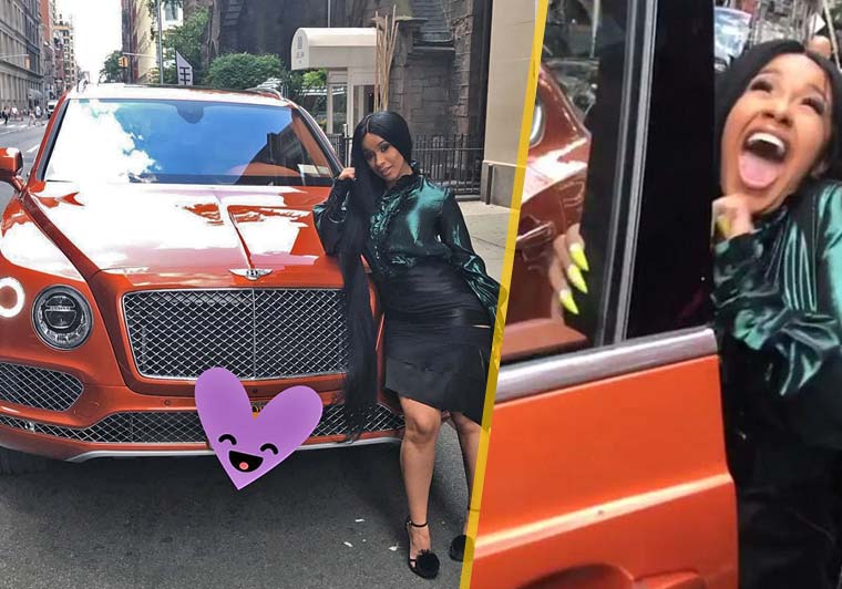 Cardi B with her cars