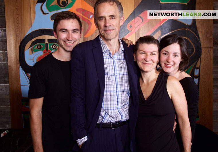 Jordan Peterson with his wife Tammy and children Julian and Mikhaila