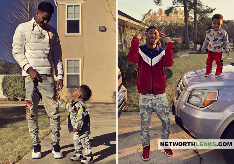 NBA YoungBoy with his kids