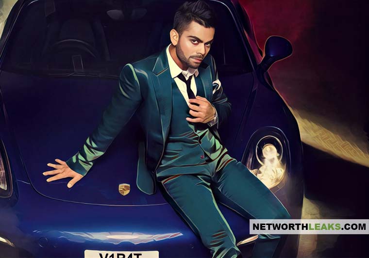 Virat Kohli with his Porsche